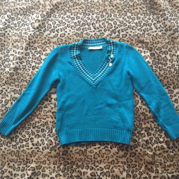 Zara Basic Knit V-Neck Sweater - Picture 1 of 4